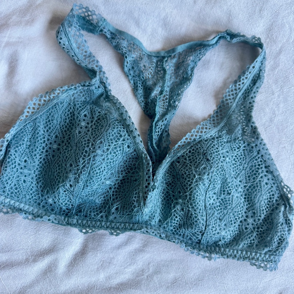 Victoria Secret Teal Racerback Lace Bralette
